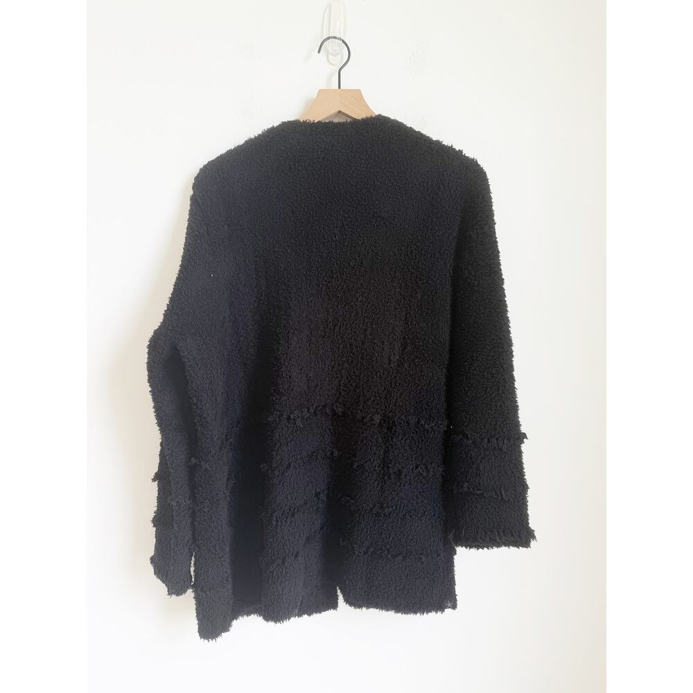 NWT BAREFOOT DREAMS BLACK COZYCHIC BOARDWALK CARDIGAN SWEATER Medium - Picture 5 of 8